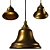 Vintage Brass Lampshade 3D model small image 1