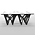 Elegant Butterfly Coffee Table 3D model small image 1