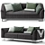 Sleek Contemporary Sofa 3D model small image 2