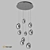 Glistening Chrome Pendant Lamp 3D model small image 2