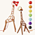 Giraffe Lamp: Elegant and Playful 3D model small image 1