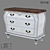 Rustic Wood Chest of Drawers 3D model small image 1