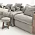Turbo Soft Groundpiece Sofa 3D model small image 4