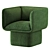 Sleek Block Armchair by Missana 3D model small image 4