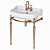 Sbordoni Palladio Sink: Modern Metal Structure 3D model small image 2