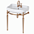 Sbordoni Palladio Sink: Modern Metal Structure 3D model small image 5