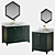 Luxury Mahogany Vanity - Elegant and Space-saving 3D model small image 1