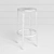 Elegant Adjustable Bar Chair 3D model small image 3