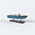 Nautical Poly Boat Decoration 3D model small image 1