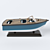 Nautical Poly Boat Decoration 3D model small image 3