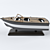 Nautical Poly Boat Decoration 3D model small image 6
