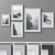 Multicolor Photo Frames Set 3D model small image 1