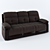 Modern 3-Seat Sofa 3D model small image 1