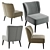 Atticus Armchair: Modern Comfort for Your Space 3D model small image 1