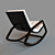 Ontario Beige Armchair - Modern Style, Cotton Upholstery, Venge Wood Base 3D model small image 3