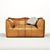 Luxury Leather Sofa 3D model small image 2