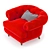 Swagamuffin Oversized Armchair 3D model small image 2