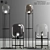 Modern Oda Floor Lamp Set - Sleek Design & Versatile Lighting 3D model small image 1