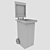 Colorful Waste Bins Set 3D model small image 3