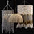 Handcrafted Macrame Pendant Lights 3D model small image 1
