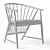 Sleek Gemla Armchair: Stylish and Comfortable 3D model small image 4