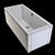 Riho Lusso Acrylic Bathtub 3D model small image 3