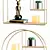 Metallic Shelf Set with Decorative Fillers 3D model small image 2