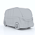 Navya Autonomous Shuttle Bus 3D model small image 4