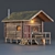 Alaska Mountain Retreat: Authentic PBR Textured House 3D model small image 1