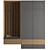 Stylish Entryway Wardrobe 3D model small image 7