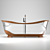 GlassWood Bathroom - Stylish and Durable 3D model small image 8