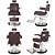 Belmont Apollo 2: Classic Barbershop Armchair 3D model small image 2