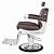 Belmont Apollo 2: Classic Barbershop Armchair 3D model small image 4