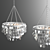 Elegant Aurora Leaf Chandelier 3D model small image 3