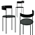 Elegant Metal Chairs by ALIBERA 3D model small image 2