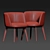 Elegant Baxter Colette Dining Chair 3D model small image 3