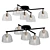 Amadis-CH Copper Ceiling Chandelier 3D model small image 1