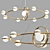 Circular LED Chandeliers with Ring Frames 3D model small image 1