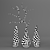 Vintage Decor Vases 3D model small image 3