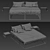 Modern 3D Bed with V-Ray | Design & Modeling 3D model small image 4