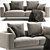 Flexform Campiello Sofa: Stylish and Versatile Seating 3D model small image 3