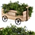 Rustic Plant Cart: Natural Charm 3D model small image 1