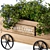 Rustic Plant Cart: Natural Charm 3D model small image 3