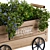 Rustic Plant Cart: Natural Charm 3D model small image 4
