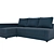 Versatile and Stylish IKEA FRICHETEN Sofa Bed 3D model small image 6