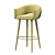 Elegant Grace Barstool with Height 750mm 3D model small image 4