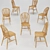 Vintage Windsor Wood Chair 3D model small image 4