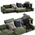 Flexteam Reef Sofa: Stylish and Versatile 3D model small image 2