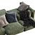 Flexteam Reef Sofa: Stylish and Versatile 3D model small image 3