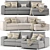 Modern Corner Sofa Karato 02 3D model small image 1